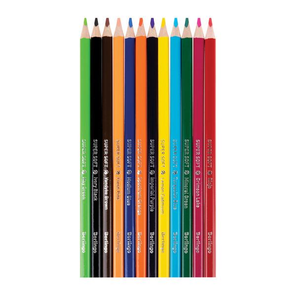 Berlingo triangular coloured pencils 